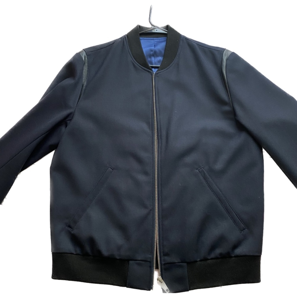 NEW The Kooples Navy Blue w/ Leather Jacket (Size M & L)